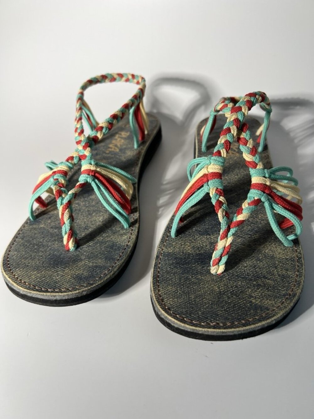 Plaka Braided Rope Sandals Women’s Size 8 Comfort Flat Sandals